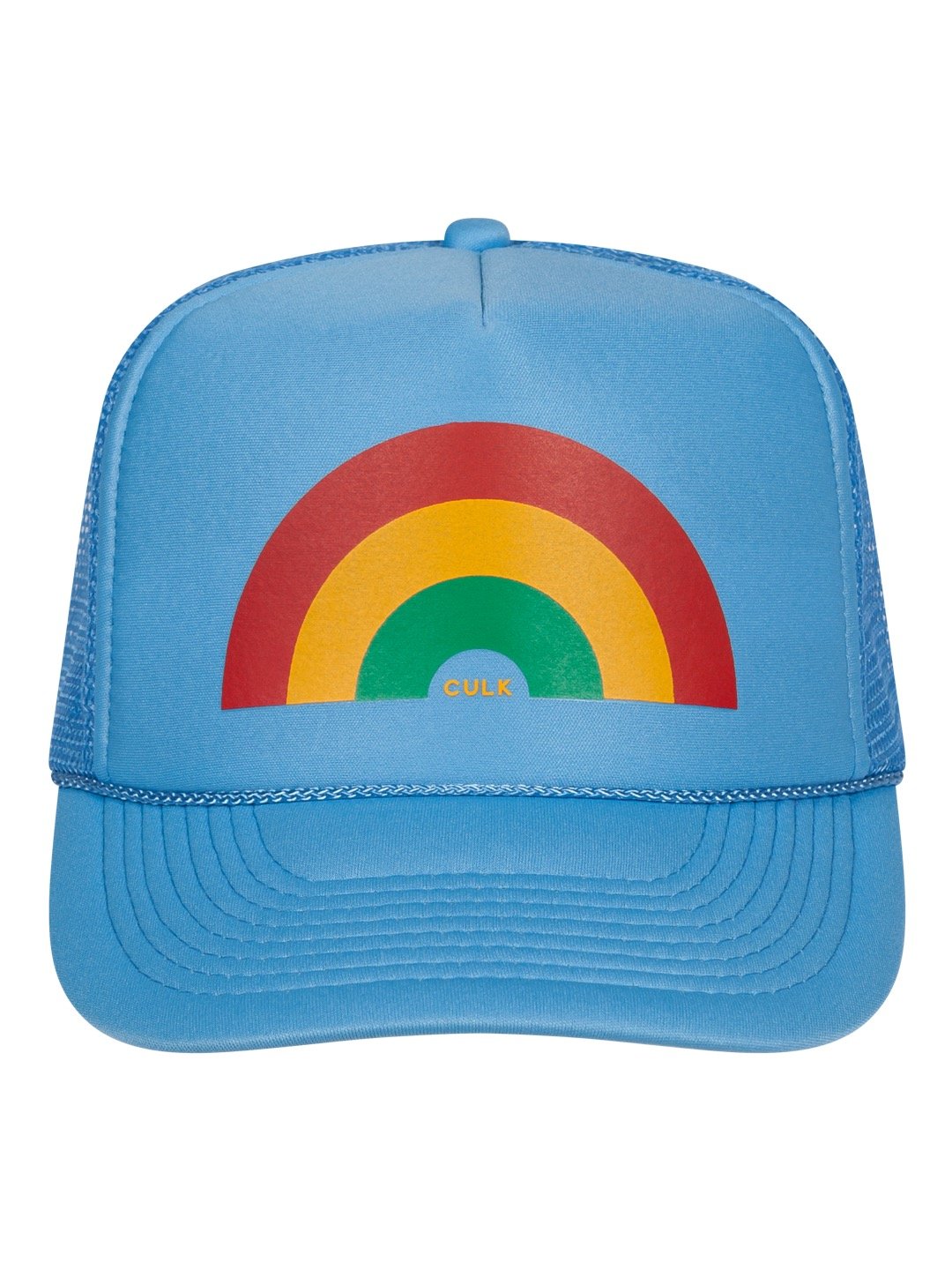 Rainbow Trucker Hat Baby Blue-Culk