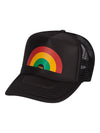 Rainbow Trucker Hat Black-Culk
