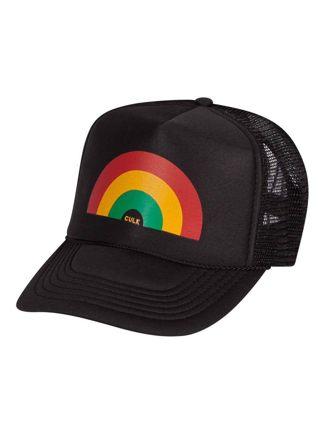 Rainbow Trucker Hat Black-Culk
