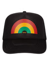 Rainbow Trucker Hat Black-Culk