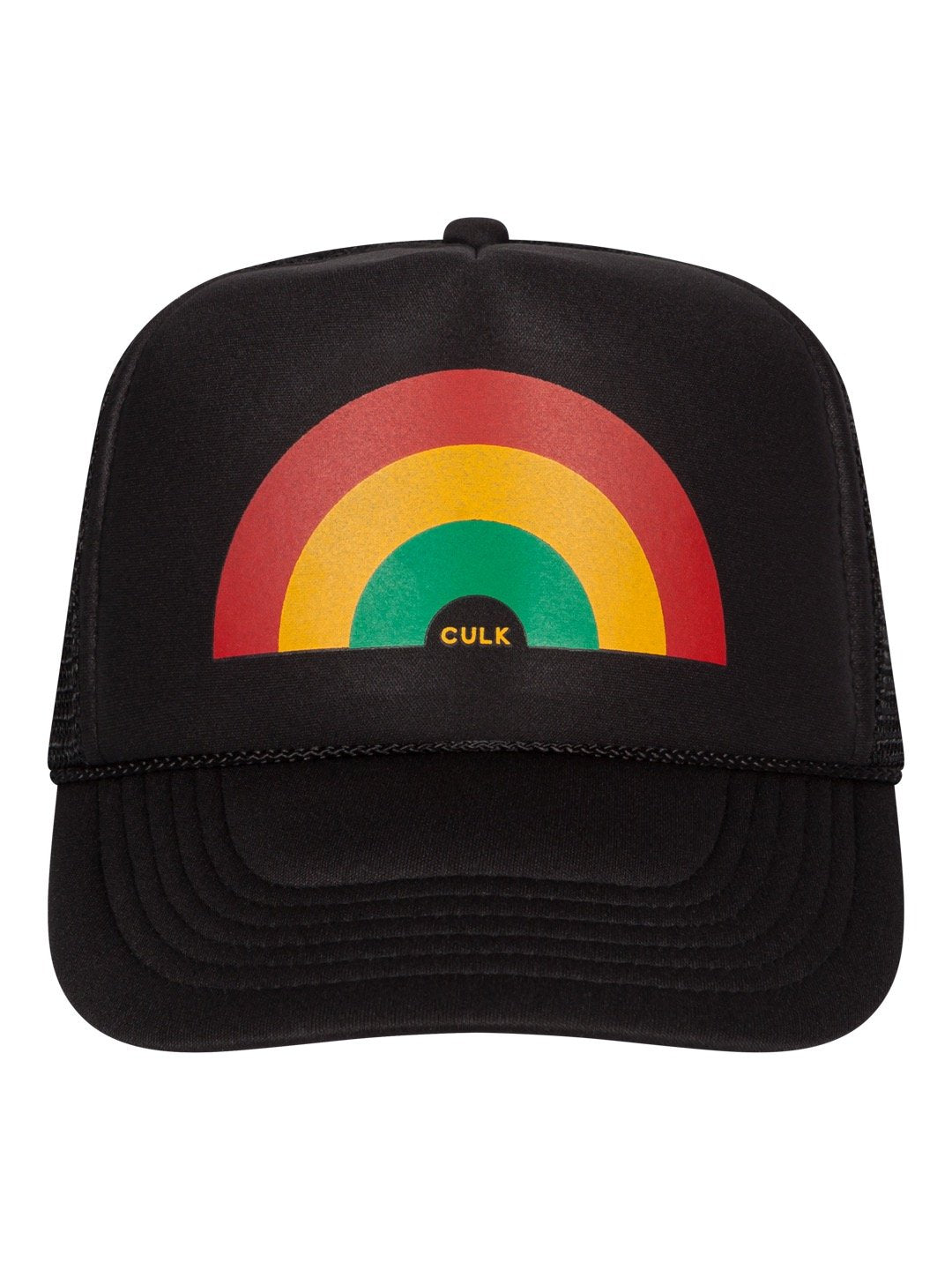 Rainbow Trucker Hat Black-Culk