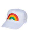 Rainbow Trucker Hat White-Culk