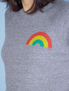 Rainbow Unisex Crewneck Sweatshirt Grey-Culk