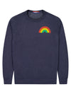 Rainbow Unisex Crewneck Sweatshirt Navy-Culk