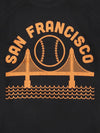 SF Baseball Unisex Crewneck Sweatshirt Black-Culk