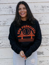 SF Baseball Unisex Crewneck Sweatshirt Black-Culk