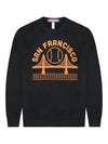 SF Baseball Unisex Crewneck Sweatshirt Black-Culk