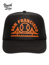SF Baseball Youth Trucker Hat Black-Culk