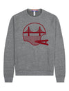 SF Football Crewneck Sweatshirt Grey-Culk