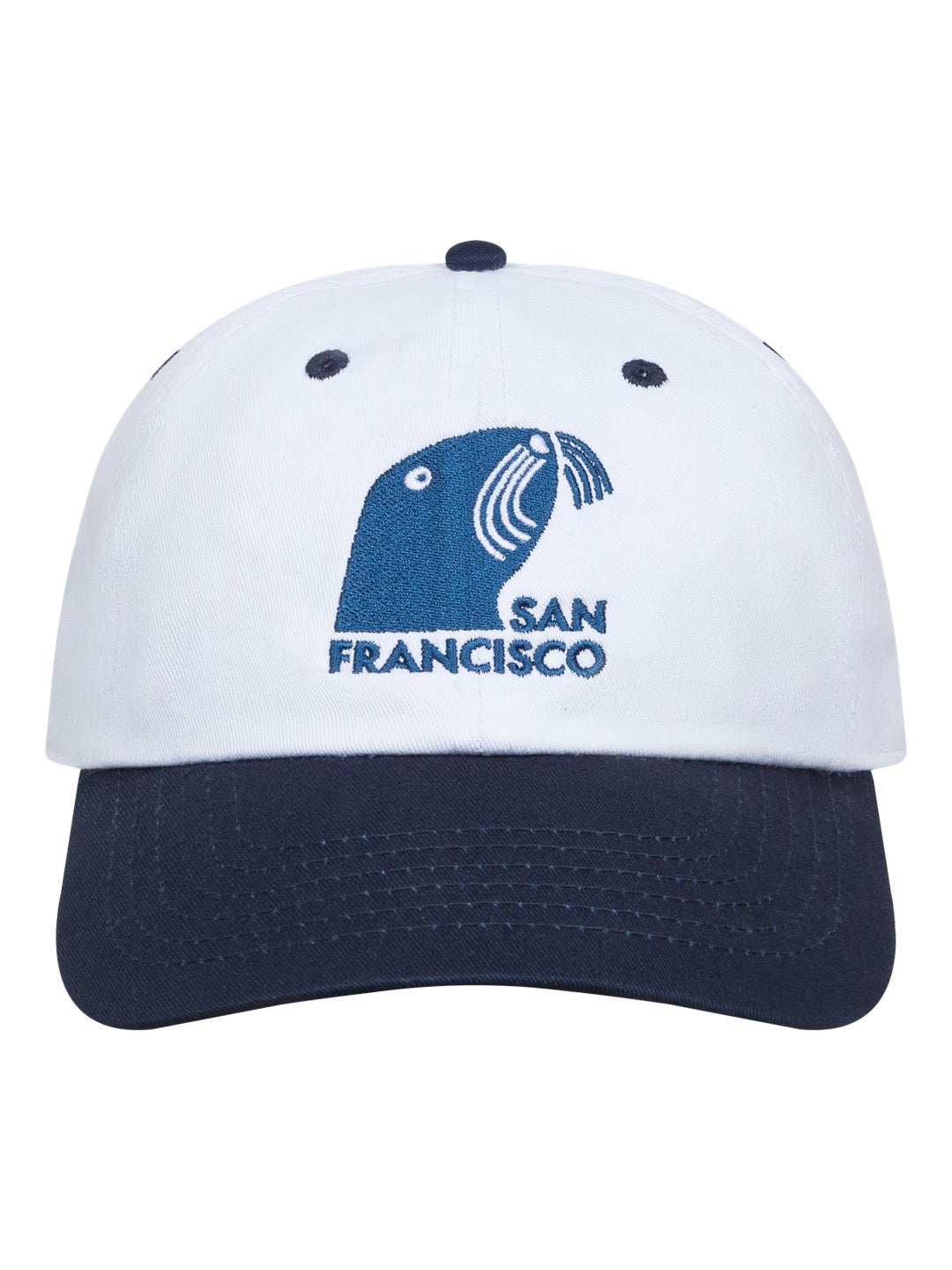 SF Seal Dad Hat White/Navy-Culk