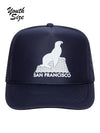 SF Seal Youth Trucker Hat Navy-Culk