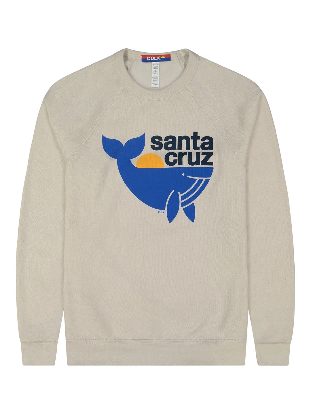 Santa Cruz Whale Crewneck Cream-Culk