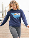 Santa Cruz Whale Crewneck Sweatshirt Navy-Culk