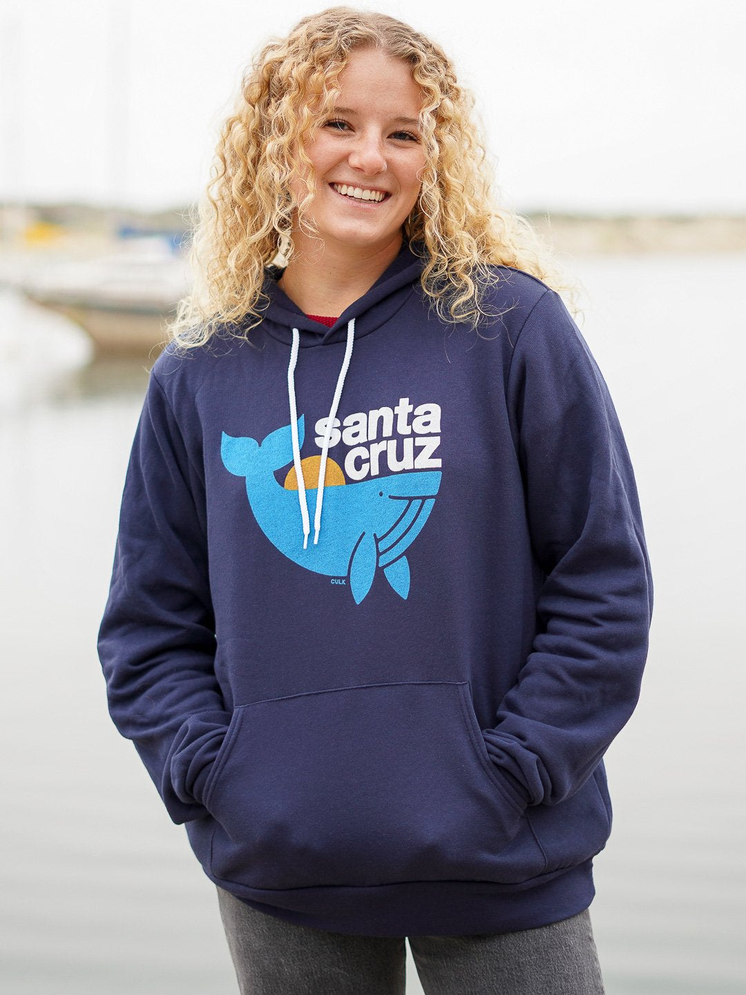 Santa Cruz Whale Hoody Navy-Culk