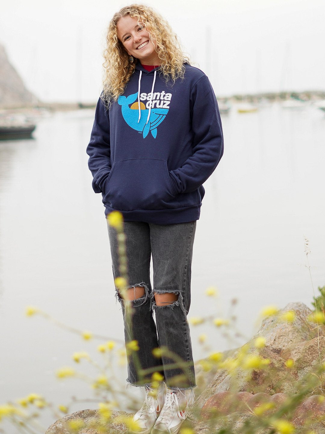 Santa Cruz Whale Hoody Navy-Culk