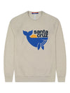 Santa Cruz Whale Unisex Crewneck Sweatshirt Cream-Culk