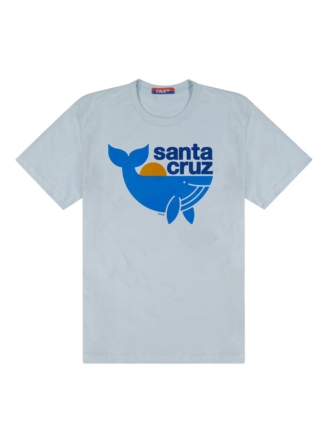 Santa Cruz Whale Unisex T-Shirt Light Blue-Culk