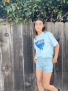 Santa Cruz Whale Unisex T-Shirt Light Blue