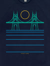 St. Johns Bridge Crewneck Sweatshirt Navy-Culk