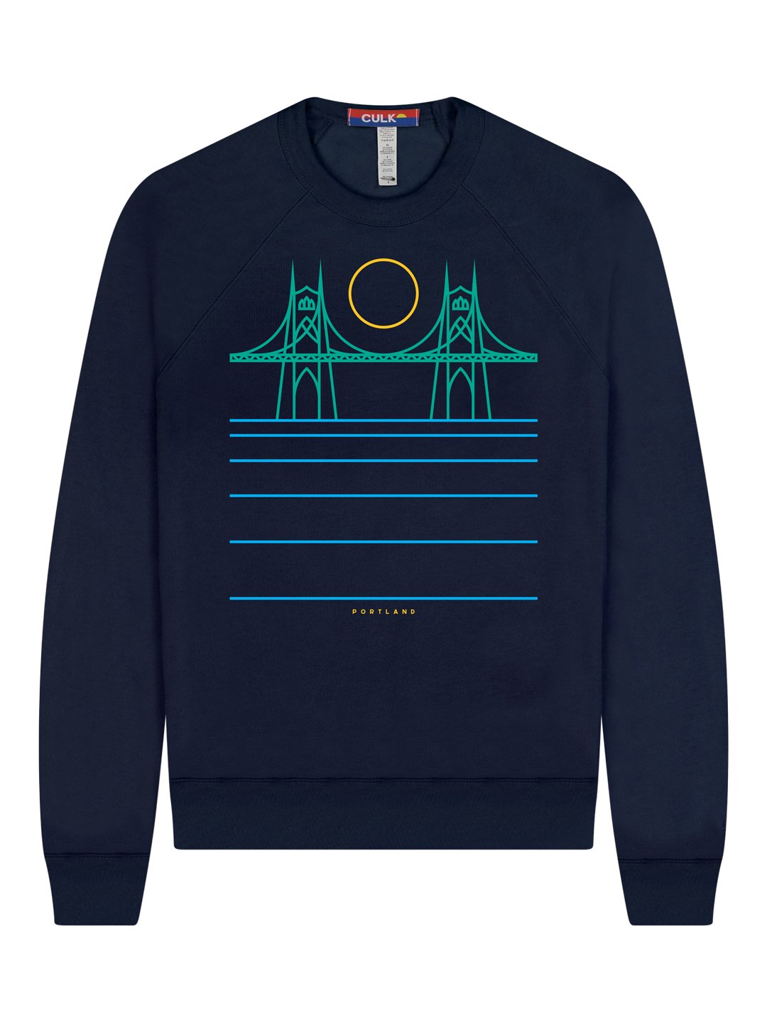 St. Johns Bridge Crewneck Sweatshirt Navy-Culk