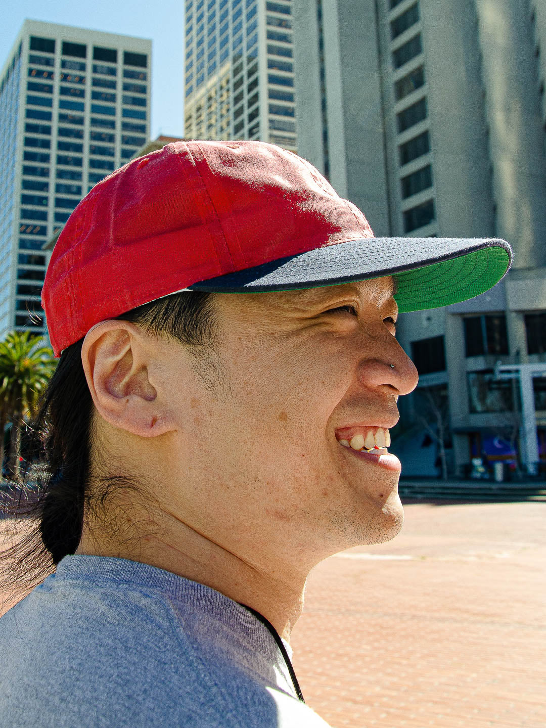 Waxed Ball Daddy Hat Navy/Red-Culk