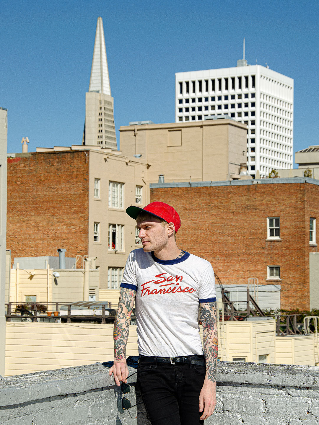 Waxed Ball Daddy Hat Navy/Red-Culk